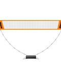 Portable Badminton Net Set With Adjustable 8.9 Ft Height Foldable Outdoor Indoor Net System For Backyard Beach Park Easy Setup No Tools Required Carry Bag Included Lightweight Durable Frame front view
