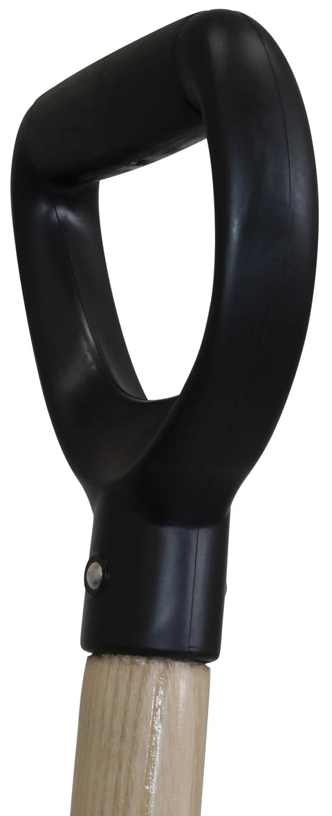 Poly D-grip handle on a Manure Fork With 30 Inch Hardwood Handle For Moving Manure Mulch Hay And Loose Materials, Heavy Duty 10 Tine Fork