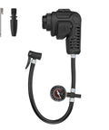 High-Pressure Inflator Multi-Tool Attachment With 14 Inch Hose For Cars Bikes And Sports Balls Up To 100 PSI Peak And 80 PSI Continuous