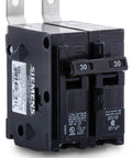 2-Pole 30-Amp Bolt-On Panelboard Circuit Breaker for 120/240V AC, Type BL Low Tab Molded Case With Toggle Actuator, Bolt-On Mount