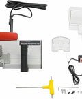 Heavy Duty Electric Tile Bevel Cutter And Chamfering Tool Fueled By A Beefy 1200 Watt Motor with accessories, ideal for ceramic and porcelain.