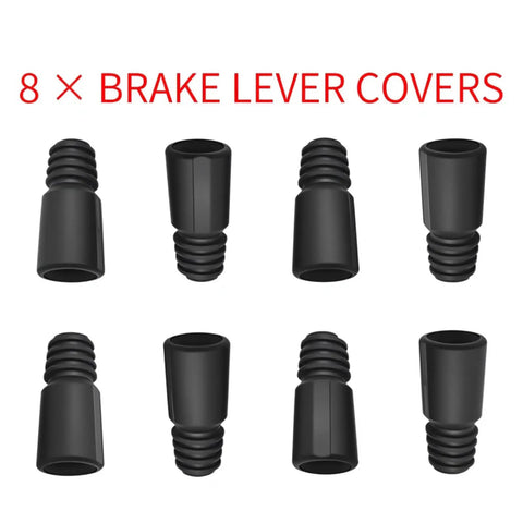 8 black brake lever covers for 8 Piece Brass Olive And Barb Screw Fittings Brake Repair Kit For Hydraulic Disc Brake Hose Replacement