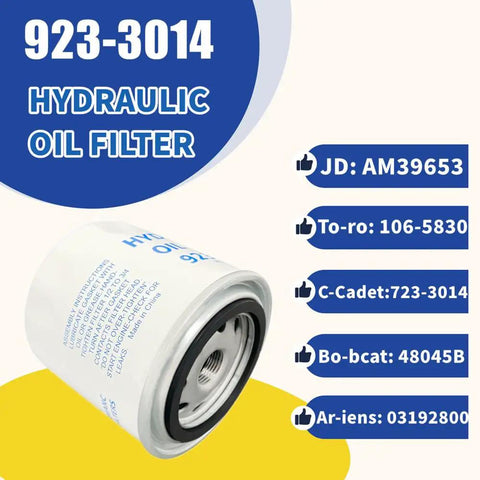 Heavy Duty Hydraulic Oil Filter For Cub Cadet Tractors GT GSE LT GS GSX XT3 44 48 54 2554 2550 Replaces JD AM39653 795270 Fitment For 2165 2145 GT Series And More 2 Pack