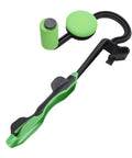 Golf Swing Trainer Wrist Aid For Instant Feel And Form, Easy Club Control, green and black wrist trainer with attachment hooks