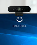 Pro Level 4K Ultra HD Webcam Featuring Swift Auto Focus And Snappy 5X Digital Zoom For Crystal Clear Streams mounted on a computer.
