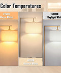 3 Color Temperature Gold Floor Lamp Dope Sleek Mid Century Modern Brass Standing Lamp With Hanging Drum Shade showcasing color modes