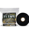 Emergency DIY Self-Fusing Silicone Tape For Quick Pipe And Radiator Hose Repairs Waterproof Electrical Insulation And Permanent Bonding 1 Inch By 36 Feet By 20 Mil Black with packaging showing tensile strength and temperature resistance.