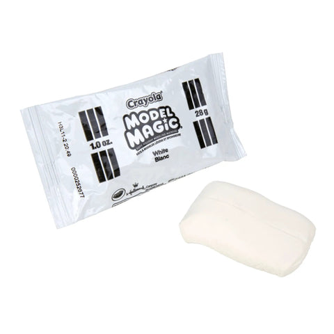 Model Magic White Air Dry Clay 75 Pack 1oz Pouches for Kids Classroom Arts And Crafts Projects, Bulk Teacher Supplies pouch view