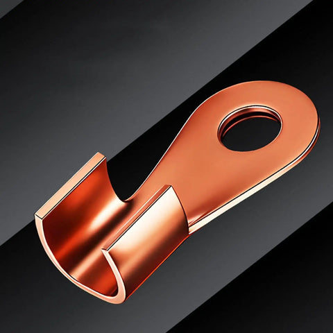 Close-up of a copper terminal holder for Sturdy Welding Ground Clamp With Powerful Magnetic Base And High Current Copper Terminal Holder For Heavy Duty Stable Jobs You Gonna Love It.