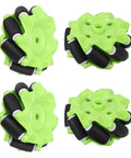MECCANIXITY Mecanum wheels set, 58mm, ABS rubber, omnidirectional, green, 4 pcs