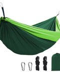 All In One Camping Hammock With Heavy Duty Tree Straps 660 Lb Capacity Portable Outdoor Hammock Tent with ropes and carabiners
