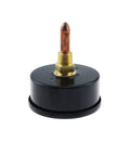 Boiler Gauge Kit With 2.5 Inch Dial Pressure Gauge 0 To 75 PSI And Temp Range 70 To 320 F 20 To 160 C base with copper and brass stem