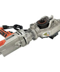 Heavy Duty 2600W Electric Socket Screwdriver With Double Chuck Rebar Threading Tool For Quick And No Sweat Bolting Half To Two Inch Span 110V, shown from a side angle.