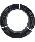 Heavy Duty 32.8 Foot Fitness Pulley Cable Replacement Rock Solid Five Millimeter Black Pvc Coated Wire Rope roll view.