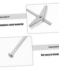32 Piece Toggle Bolts Wing Nut Kit Heavy Duty Metal Drywall Anchors And Assorted Screws For Securely Hanging Heavy Items On Walls Easy Installation And Strong Hold, stainless steel bolts