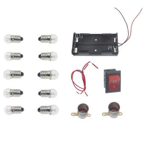 DIY Electrical Circuit Experiment Kit For Home School Students Easy Beginner Electronics Set With Two Point Five Volt Bulb
