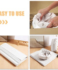 Three images showing Newsprint Packing Paper Cushions For Shipping And Moving, Lightweight Wrapping Sheets used for packing fragile items.