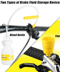 Bike Brake Bleed Kit For SRAM Avid Hope Formula Hydraulic Disc Brakes With 120ml DOT 5.1 Fluid Included, demonstrating use.