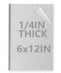 One Quarter Inch Thick 6061 Aluminum Sheet 6X12 Inch With Protective Film Built Tough For Crafting Base Plates Structural Framing Auto Repair And DIY Projects