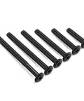 20 Piece M6 70mm Flat Head Socket Cap Screws For Furniture Carbon Steel Black Oxide Partial Thread Hex Key Included Heavy Duty