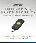 Zero Drama Dual Mode Usb C Security Key With Nfc Tap Feature For Seamless Passwordless Login Supports Fido2 Protocols And Modern Passkeys Across Every Device You Own Keychain Ready, sleek black USB-C security token with NFC feature.