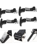 Stainless Steel 304 Rubber Door Latches With Toggle Clamps Four Pack For Toolbox Cooler Hood Drawers Replacement Straps For Travel And Tool Storage Beefy Heavy Duty Easy Clip On Built Tough