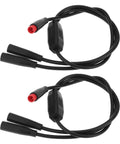 Two Pack 2 Pin Bike Extension Cable M6 Male To Female Splitter 40cm Waterproof Wire For Electric Bike Sensor 26AWG Durable Lead Ensures Stable Signal