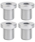 M10xP1.0 Aluminum Rear Derailleur Hanger Bolts 4 Pack, lightweight screws for bike repair, visible alloy material