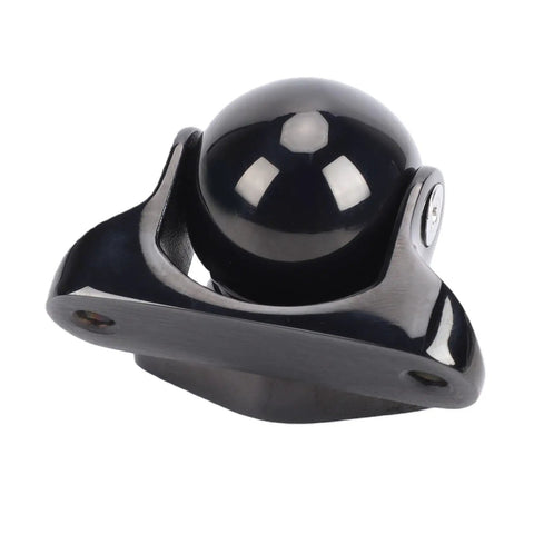 Marine Grade Magnetic Door Catch For Boats And RVs, 316 Stainless Steel, Tough As Nails Door Stopper, One Piece, angled view