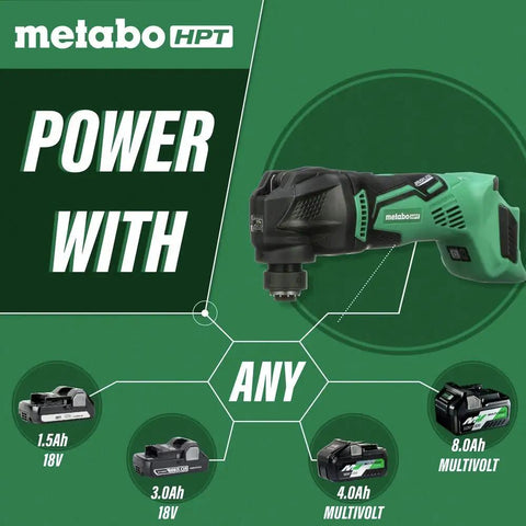 18V Cordless Oscillating Multi Tool With Brushless Motor, Variable Speed 6000 To 20000 RPM, Auto Mode, Tool Free Blade Change