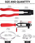 CV Boot Clamp Pliers Kit Set 10 Pack Stainless Steel Universal Adjustable Axle CV Joint Boot Crimp Tool with sizes