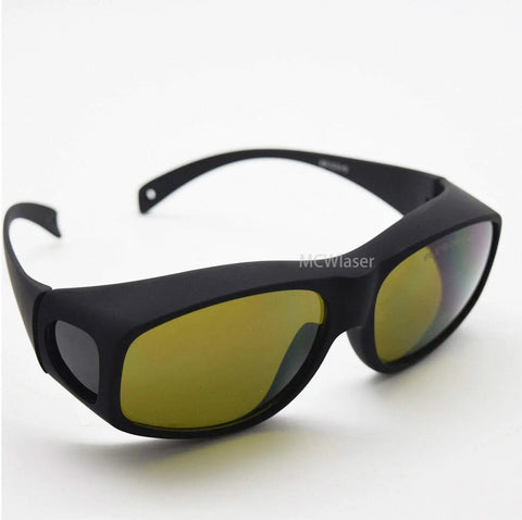 Heavy Duty Ipl Laser Safety Glasses Offering Kickass Eye Protection For Hair Removal Cosmetology Clinics And Photon Beauty Equipment While Keeping Your Peepers Shielded Daily, black frame with tinted lenses.