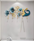 Heavy Duty Wall Mounted Coat Hooks Slick Entryway Rack Bedroom Living Room Organizer for Bags Hats Keys with artistic design.