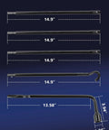 Spare Tire Tool Kit With Jack Handle And Lug Wrench For Ram 1500 And Gladiator 2003 To 2021 Heavy Duty Alloy Steel Dimensions