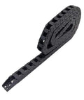 Heavy Duty 1 Meter 10x11mm Cable Drag Chain Bridge For Engraving Machines And Roller Tanks Silent Motion Transmission R28 Exterior Grade, black plastic design.