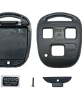 Lexus Key Fob Shell Replacement Case Pack 2 One To One Fit Keyless Entry Cover No Blade No Circuit Board Inside with screwdriver