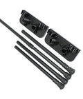 Quick-Release Aluminum Camp Table Legs with Telescoping Design and Stable Feet for On-The-Go Backpacking, Foldable