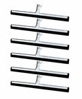 Six Pack 18 Inch Double Foam Floor Squeegees For Quick Cleanups Heavy Duty Squeegee With EVA Foam Blade And Stainless Steel Frame