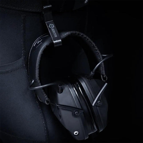 Electronic Hearing Protection Earmuffs NRR 22 DB Rating 5X Sound Amplification Shooting Range Instant 2MS Activation Headphones Straight Up Game Changer Locking Into Ambient Vibes Keeping Range Sessions Dope Safe