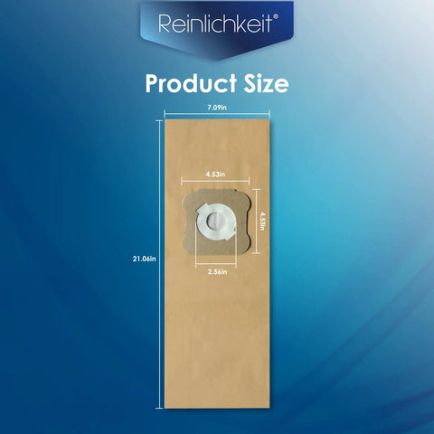 Nine Pack Replacement Vacuum Bags Compatible With G3 G4 G5 G6 G7 Vacuum Cleaners Fits 197294 197394 product size display