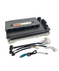 EM100 controller for QS120 Mid Drive Motor 2000W Belt Conversion Kit, featuring wiring harness and USB connection.