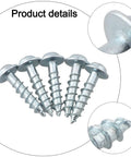 Heavy Duty Pocket Hole Screws 20mm Coarse Thread Self Tapping Fasteners Zinc Coated Case Hardened Steel Detail View