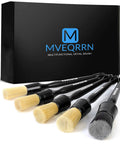 Five Piece Boar Hair Car Detailing Brush Set With Ultra Soft Scratch Free Interior Brushes for Leather Seats and Dash