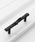 8 Piece Black Tree Branch Cabinet Handles Set with Natural Twig Design mounted on furniture, zinc alloy, rust resistant