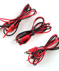 Alligator Clip To Banana Plug Multimeter Lead Set With Mini Hooks, 3 Pairs, Stackable Banana Plugs, PVC Insulated Tinned Copper Wire