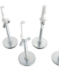 Adjustable Bed Frame Glides With Wing Nut Leveling Feet For Metal Frames, Heavy Duty Floor Protectors, 6 Pack