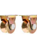 Heavy Duty Sliding Gate Pulley Block With 50V Type Groove Wheel For Steel Rail Single Wheel 2 Pack Industrial Track Door Hardware