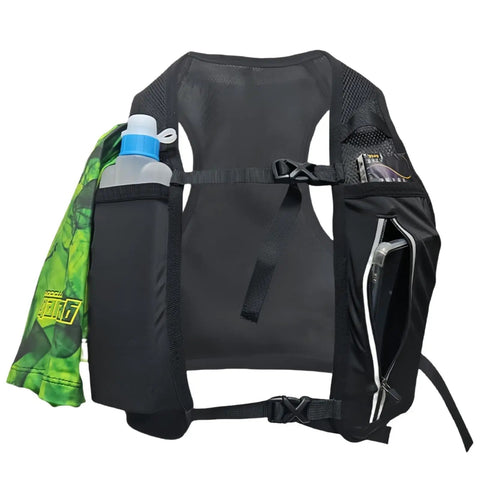Hydration Chest Pack Dope For Trail Cycling And Racing Water Bladder Bag Daypack with front pockets and secure zipper pocket