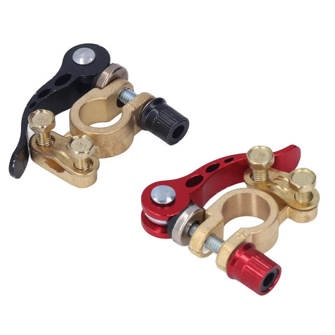 2 Pack Car Battery Terminal Clamps for Quick Disconnect and Release Positive Negative Power Terminals and Ends Heavy Duty