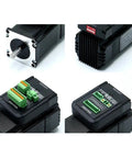 Nema 23 Closed Loop Stepper Motor With Built In 32 Bit Dsp Controller Heavy Duty Hybrid Servo System 1.5 To 3 Nm Torque rear and side views